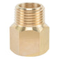 1/2" NPT Thread Long Type Forged Brass Connection Adapter Pipe Fittings - watertech plumbing supply