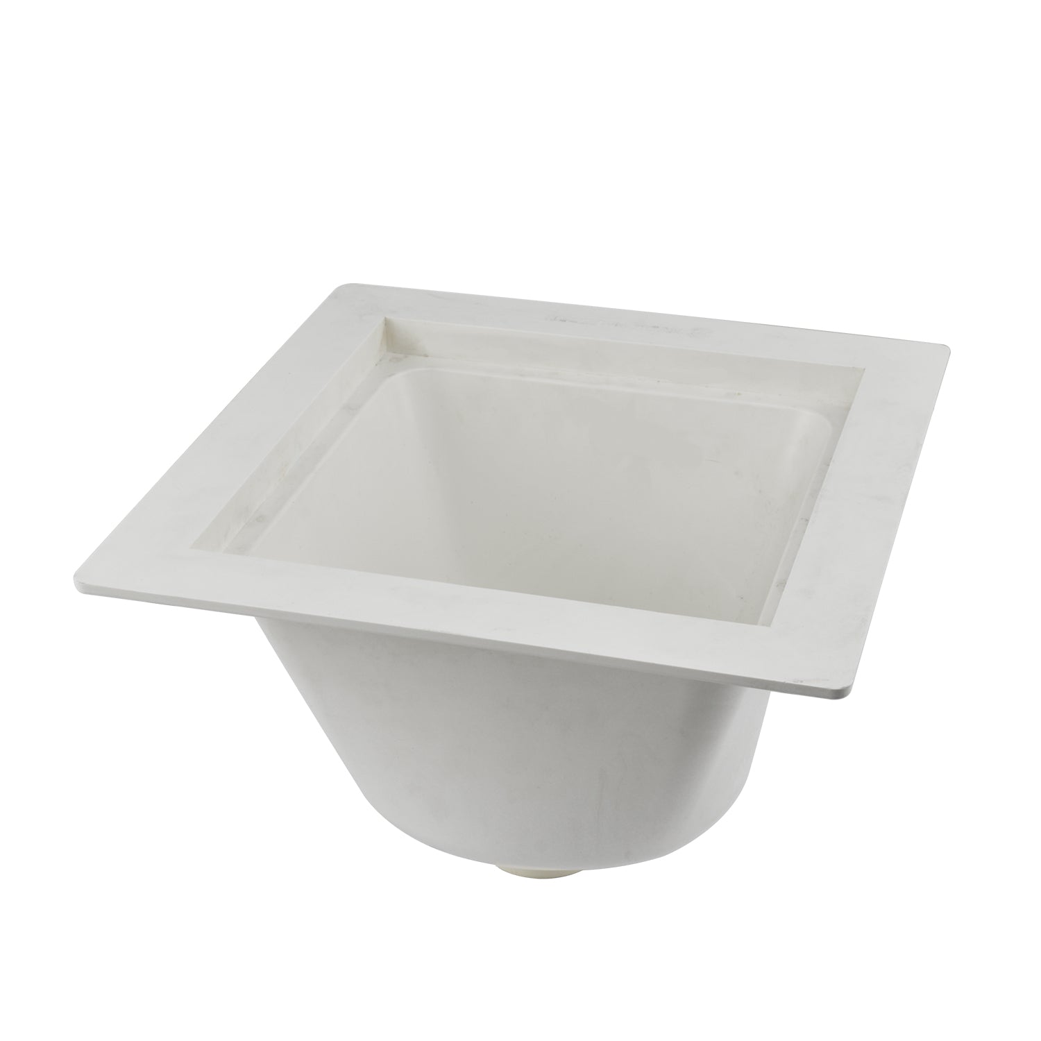 Mounted Pvc Floor-Mounted PVC Utility Floor Sink with 3 in. Socket, White