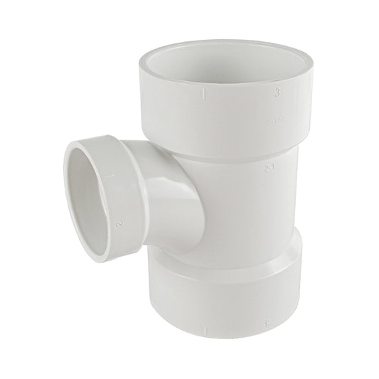 PVC DWV Fitting Reducing Sanitary Tee （ All Hub ） - watertech plumbing supply