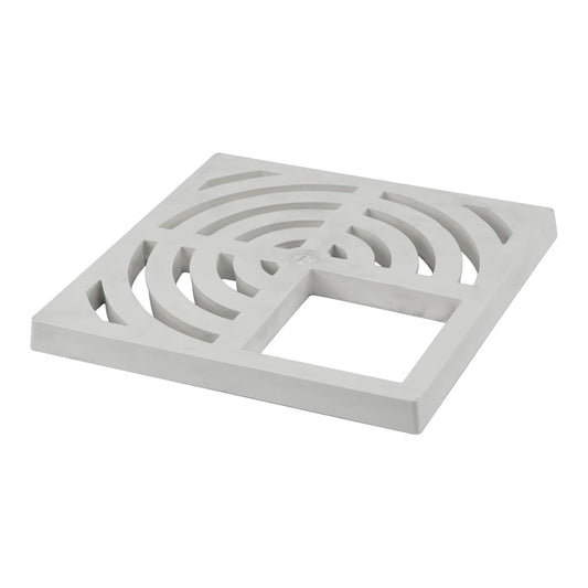 Square PVC Top Grate, White Drain Cover - watertech plumbing supply