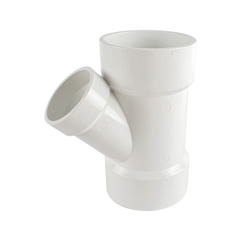 PVC DWV Reducing WYE Fitting ( All Hub )