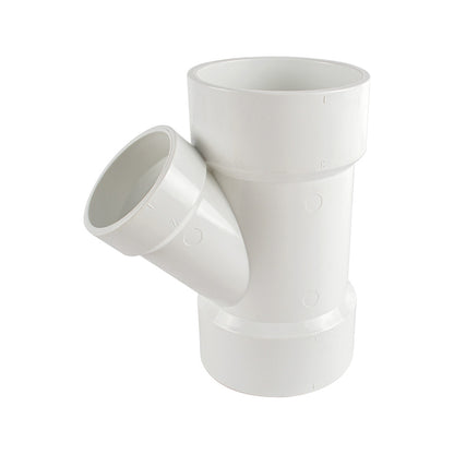 PVC DWV Reducing WYE Fitting ( All Hub ) - watertech plumbing supply