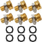 HYDRO MASTER Garden Hose Repair Connector with Clamps,3/4" GHT x 5/8" Barbed with Stainless Steel Clamp,3 Set - watertech plumbing supply