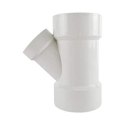 PVC DWV Reducing WYE Fitting ( All Hub ) - watertech plumbing supply