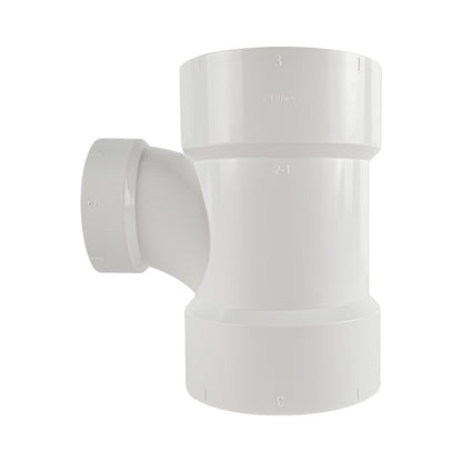 PVC DWV Fitting Reducing Sanitary Tee （ All Hub ） - watertech plumbing supply