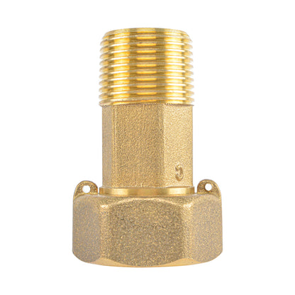 Lead Free Brass Water Meter Coupling with Gasket - watertech plumbing supply