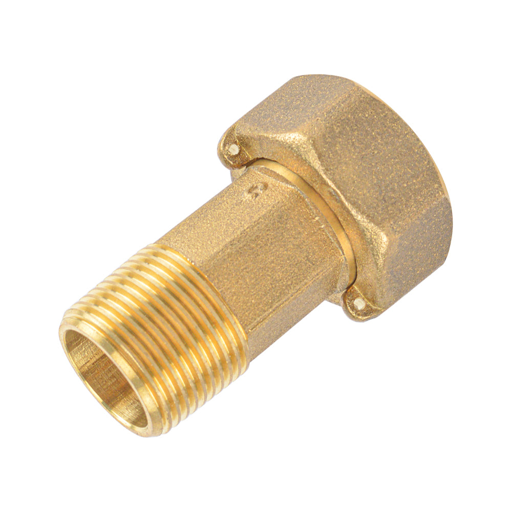 Lead Free Brass Water Meter Coupling with Gasket - watertech plumbing supply