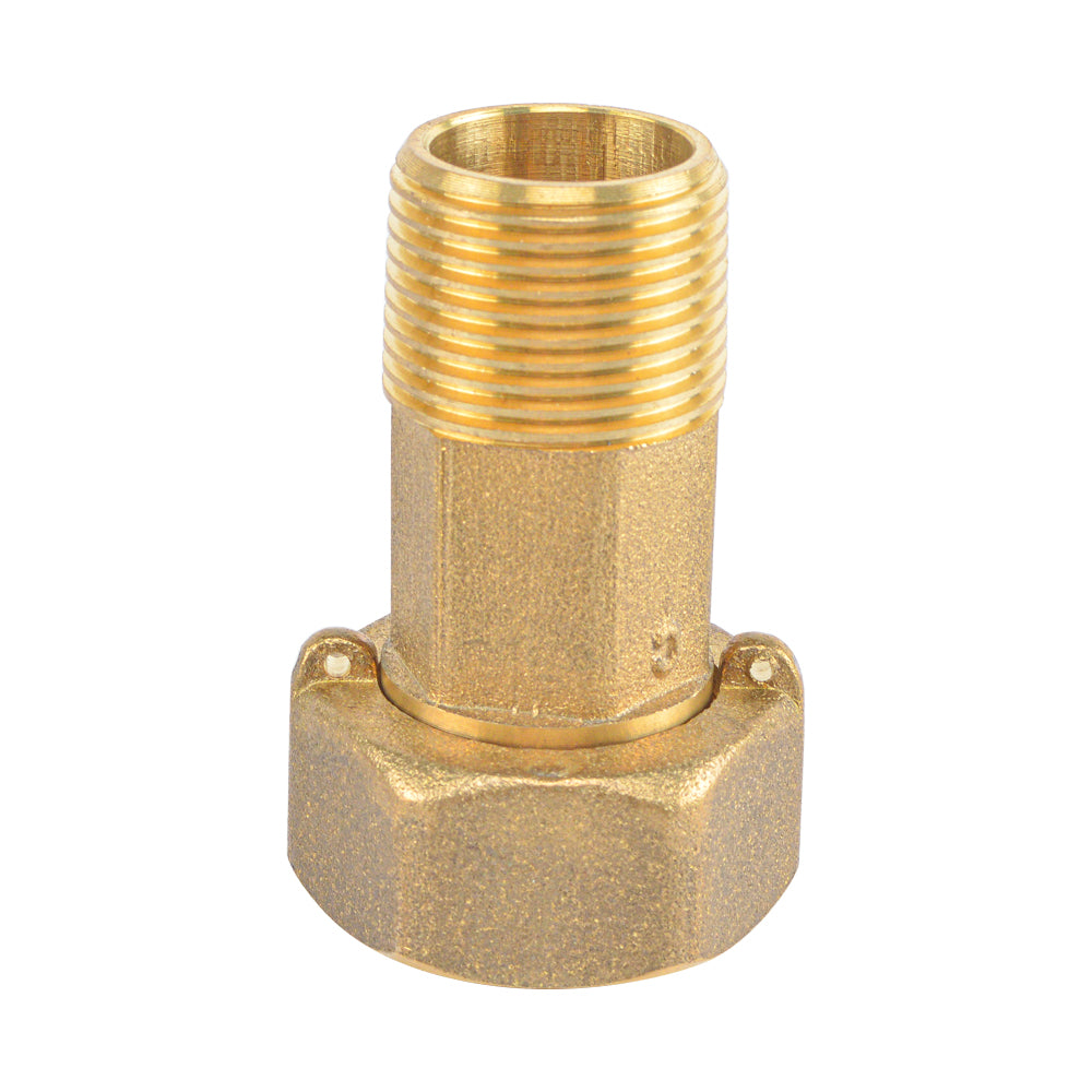 Lead Free Brass Water Meter Coupling with Gasket - watertech plumbing supply