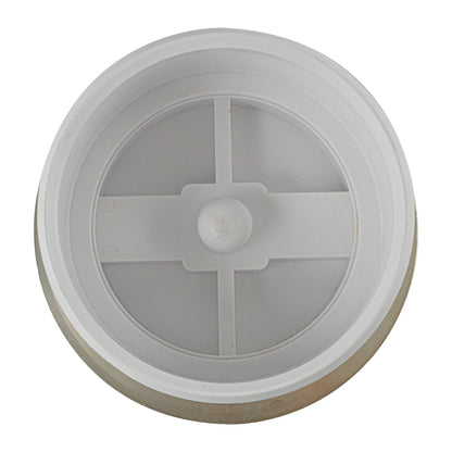 PVC Inside Pipe Cleanout with 3-1/2" Nickel Bronze Cover - watertech plumbing supply