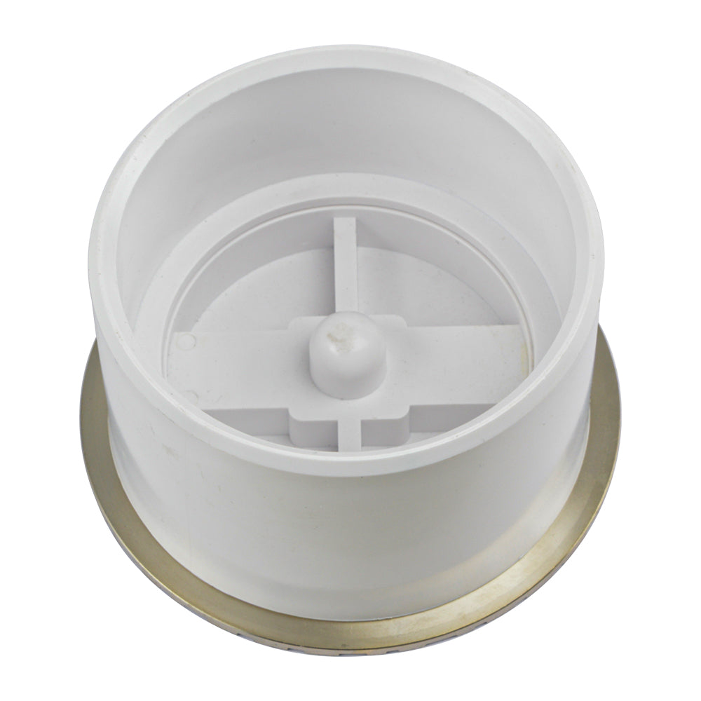 PVC Inside Pipe Cleanout with 3-1/2" Nickel Bronze Cover - watertech plumbing supply