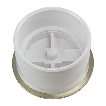 PVC Inside Pipe Cleanout with 3-1/2" Nickel Bronze Cover - watertech plumbing supply