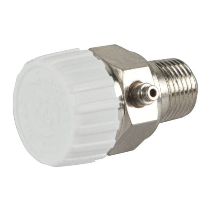 HYDRO MASTER 1/8" Air Vent for Hot Water Heating System, Metal and Plastic, Chrome Plated - watertech plumbing supply