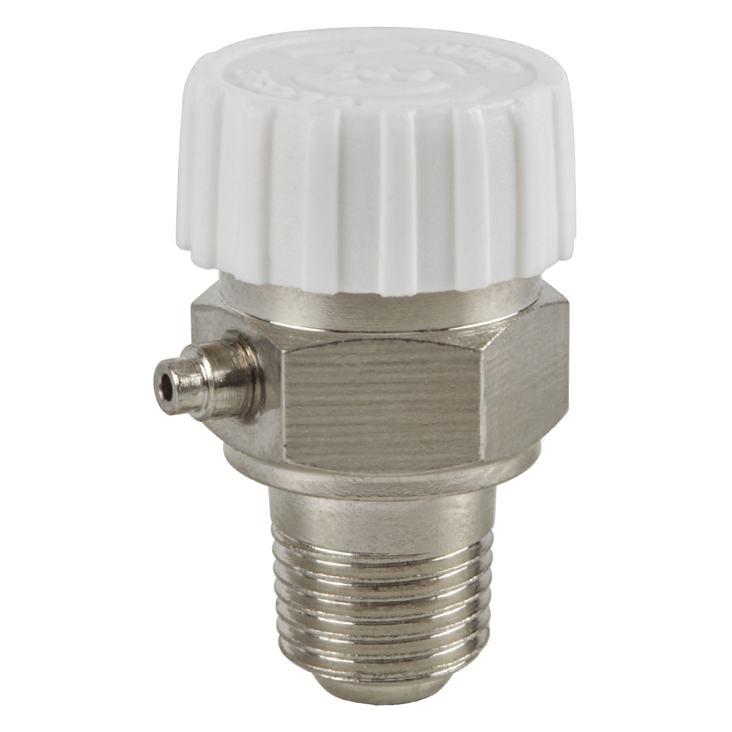 HYDRO MASTER 1/8" Air Vent for Hot Water Heating System, Metal and Plastic, Chrome Plated - watertech plumbing supply