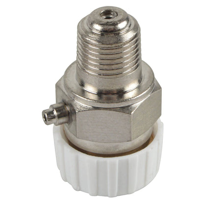 HYDRO MASTER 1/8" Air Vent for Hot Water Heating System, Metal and Plastic, Chrome Plated - watertech plumbing supply