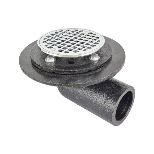 HYDRO MASTER Iron Brass Bathroom Round Strainer Shower Drain - watertech plumbing supply