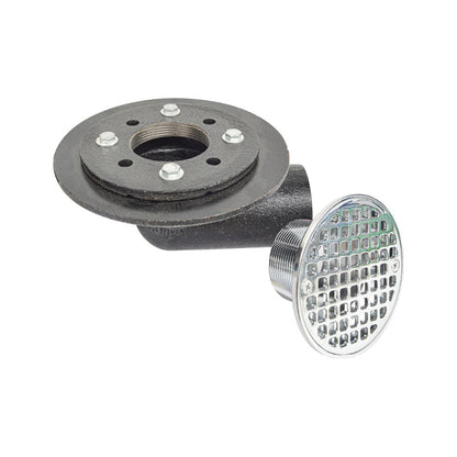 HYDRO MASTER Iron Brass Bathroom Round Strainer Shower Drain - watertech plumbing supply