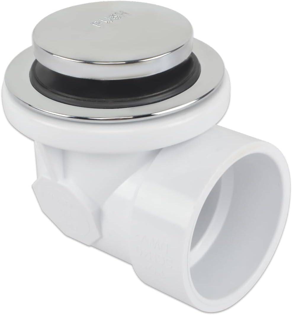 HYDRO MASTER 1-1/2 Inch Schedule 40 PVC Two-Hole Bath Waste, Tip-Toe Stopper - watertech plumbing supply