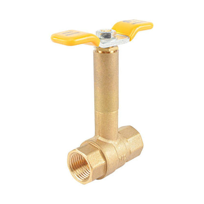HYDRO MASTER Brass Long Bonnet Ball Valve, Lead Free Brass, T-Handle With IPS Connection - watertech plumbing supply