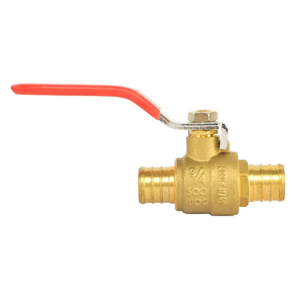 HYDRO MASTER PEX Ball Valve,Lead Free Brass, ASIN F1807, 600WOG, Pack of 5 - watertech plumbing supply