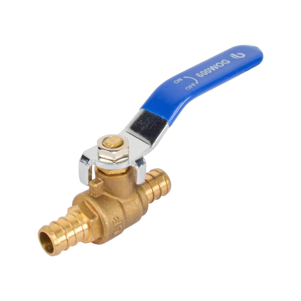 HYDRO MASTER PEX Brass Ball Valve,Lead Free Brass,ASIN F1807, 600WOG - watertech plumbing supply