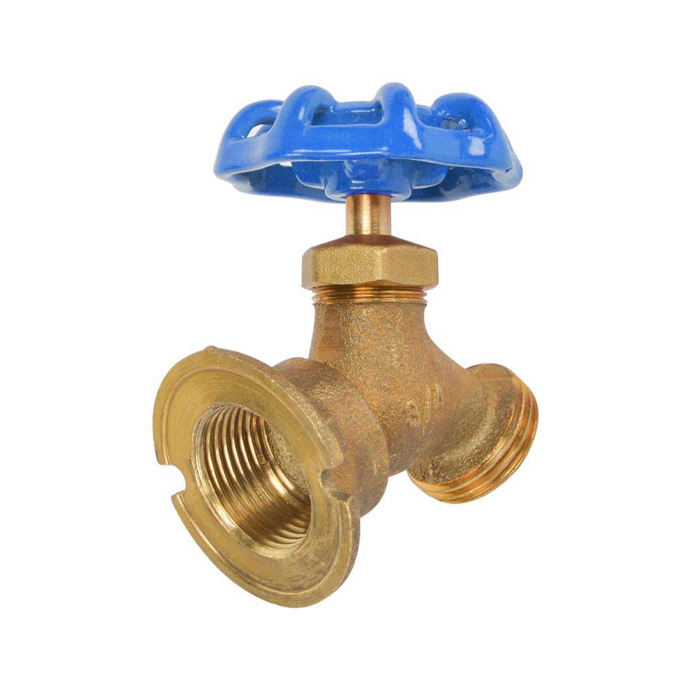 HYDRO MASTER 0650701 Brass Garden Valve,1/2" FNPT x 3/4" MNH,Fit Most Garden Hoses - watertech plumbing supply