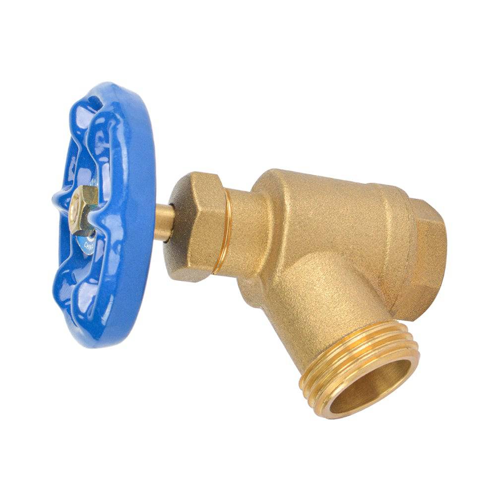 HYDRO MASTER Brass Garden Valve Bent Nose,1/2" FNPT x 3/4" MNH,Fit Most Garden Hoses - watertech plumbing supply