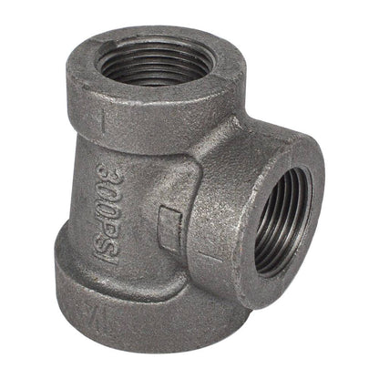 HYDRO MSATER NPT Thread Cast Iron Black Fittings Reducing Tee Iron Pipe Fittings - watertech plumbing supply
