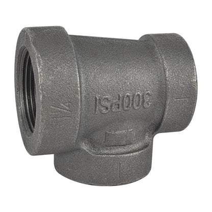 HYDRO MSATER NPT Thread Cast Iron Black Fittings Reducing Tee Iron Pipe Fittings - watertech plumbing supply