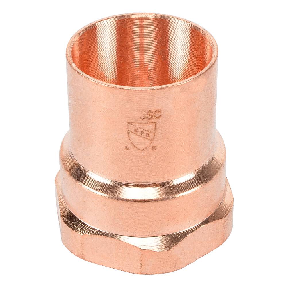 HYDRO MSATER NPT Thread Copper Pipe Connection Straight WROT C x Female Adapter Copper Fittings - watertech plumbing supply