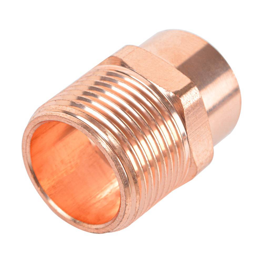 HYDRO MSATER NPT Thread X Sweat Copper Pipe Connection Straight Copper Pipe Fittings - watertech plumbing supply