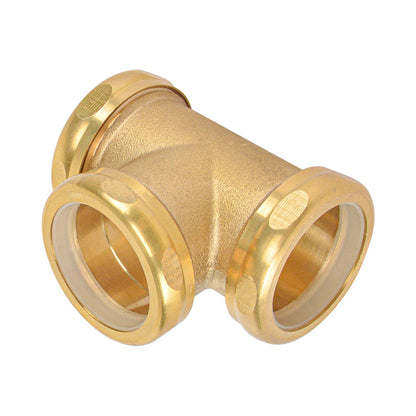 1-1/2" Brass Nut Washer Brass Nut Slip Tee - watertech plumbing supply