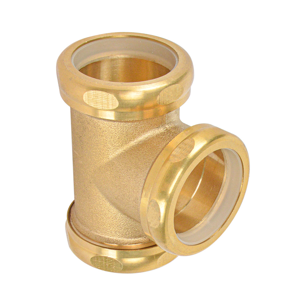 1-1/2" Brass Nut Washer Brass Nut Slip Tee - watertech plumbing supply