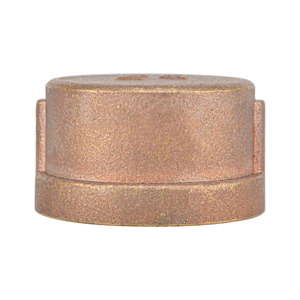 2" Brass Cap Fitting , Lead Free Brass - watertech plumbing supply