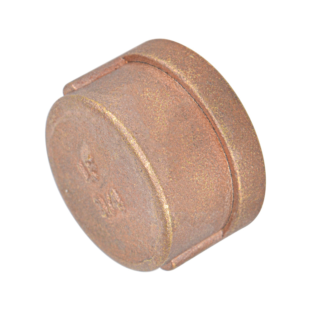 2" Brass Cap Fitting , Lead Free Brass - watertech plumbing supply
