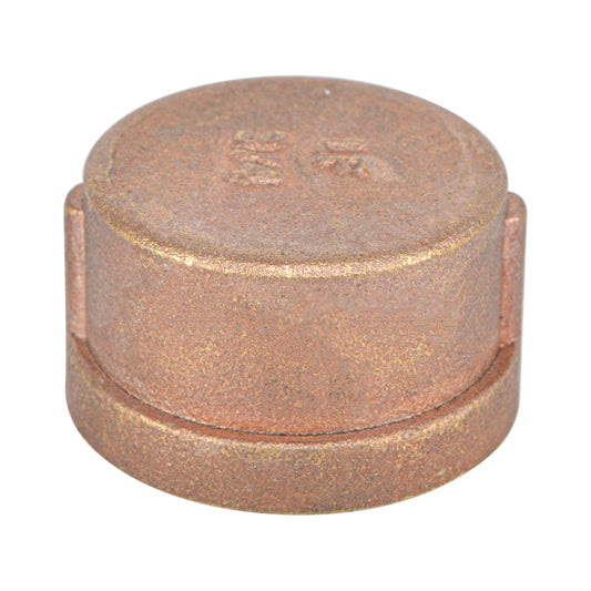 2" Brass Cap Fitting , Lead Free Brass - watertech plumbing supply