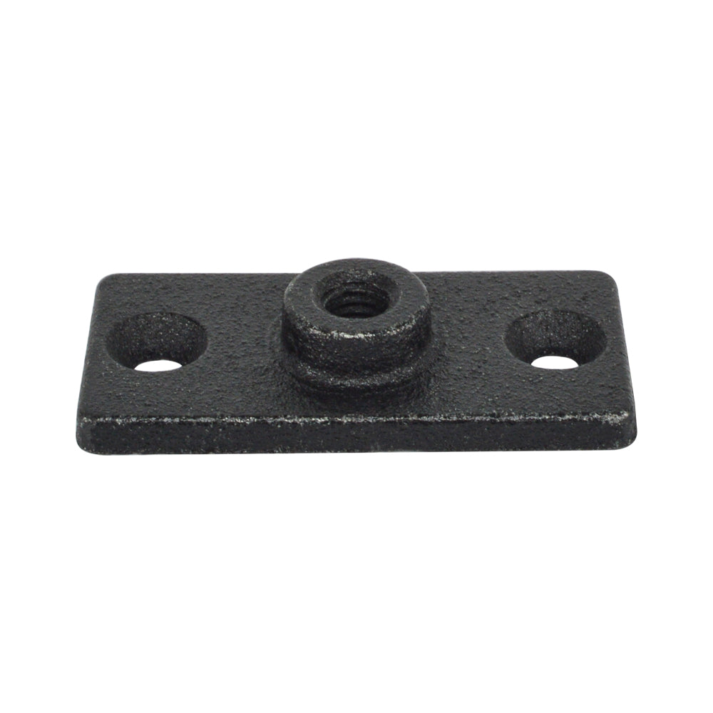 Cast Iron Three Hole Ceiling Flange Plate Malleable Beam Clamp Threaded Rod Connector - watertech plumbing supply
