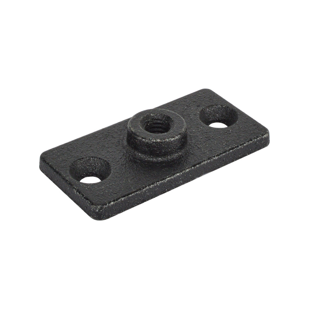 Cast Iron Three Hole Ceiling Flange Plate Malleable Beam Clamp Threaded Rod Connector - watertech plumbing supply