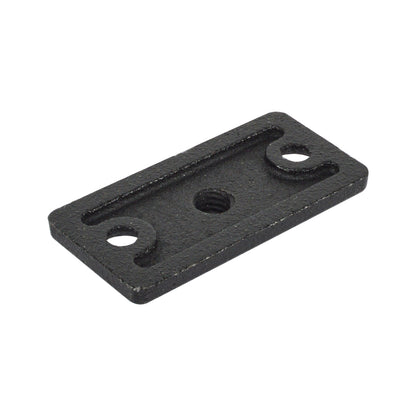 Cast Iron Three Hole Ceiling Flange Plate Malleable Beam Clamp Threaded Rod Connector - watertech plumbing supply