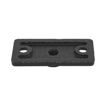 Cast Iron Three Hole Ceiling Flange Plate Malleable Beam Clamp Threaded Rod Connector - watertech plumbing supply