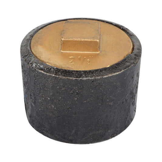 Plain End Cast Iron Cleanout   with Southern Code Brass Plug