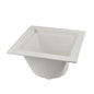 Floor-Mounted PVC Utility Sink with 3 in. Socket , White - watertech plumbing supply