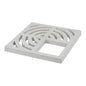 Square PVC Top Grate, White Drain Cover - watertech plumbing supply