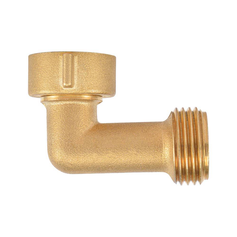 HYDRO MASTER 90 Degree Garden Hose Elbow with Lead Free Brass 3/4" FHT x 3/4" MHT - watertech plumbing supply