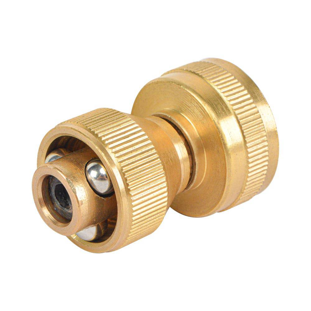 HYDRO MASTER Big Shot Brass Super Nozzle, Solid Brass, Adjustable Twist Pressure Sprayer - watertech plumbing supply