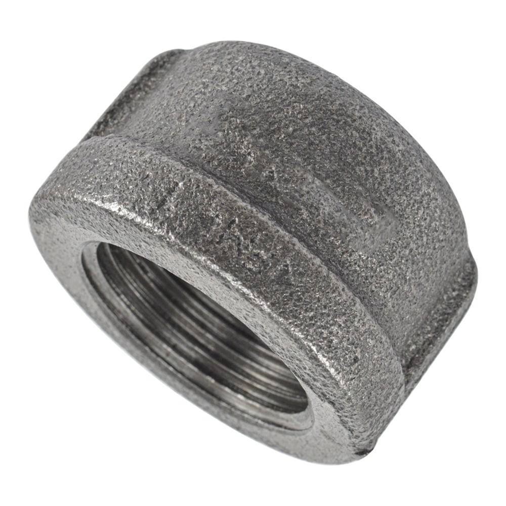 HYDRO MSATER NPT Thread Black Fittings Cap Iron Pipe Malleable Fittings - watertech plumbing supply