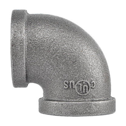 HYDRO MSATER NPT Thread Black Fittings 90° Elbow Iron Pipe Malleable Fittings - watertech plumbing supply