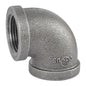 HYDRO MSATER NPT Thread Black Fittings 90° Elbow Iron Pipe Malleable Fittings - watertech plumbing supply