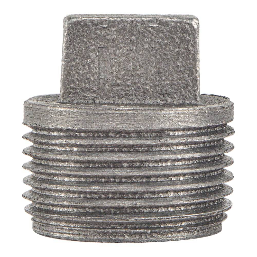 HYDRO MSATER NPT Thread Black Fittings Plug Iron Pipe Malleable Fittings - watertech plumbing supply