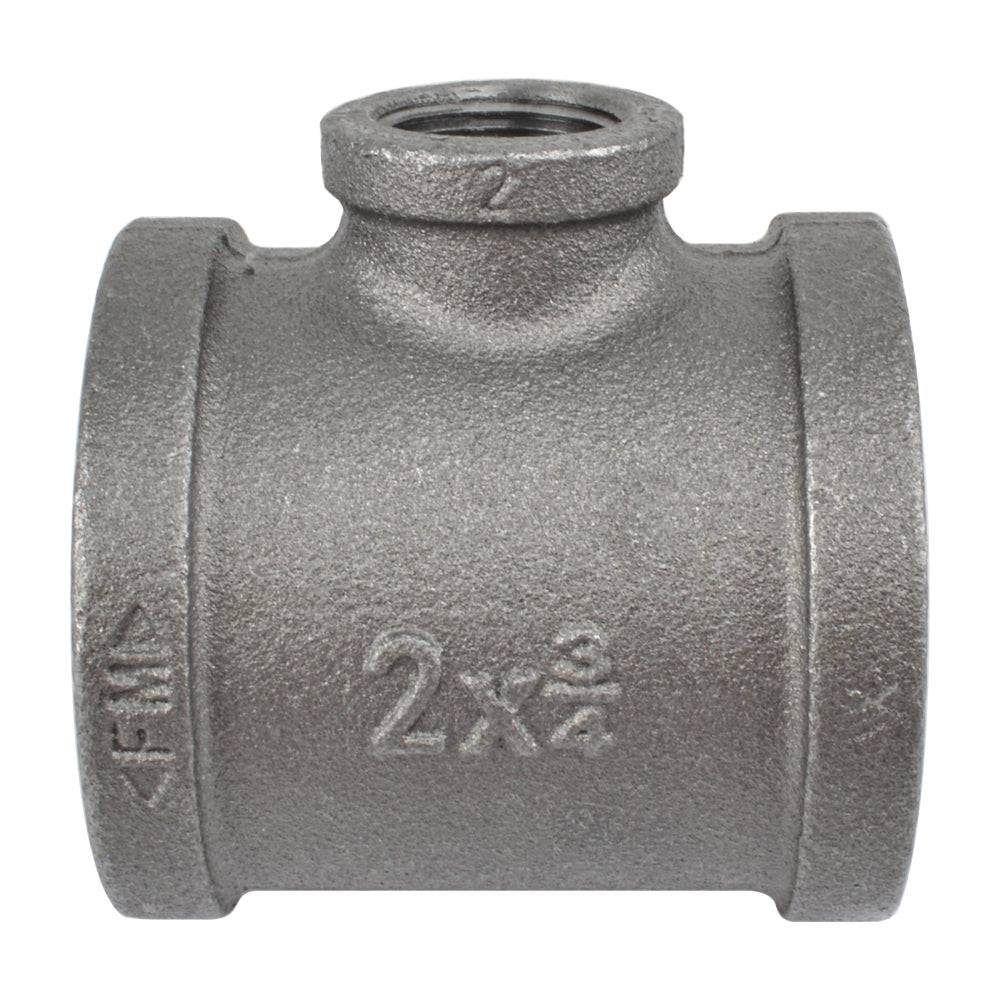 HYDRO MSATER NPT Thread Black Fittings Reducing Tee Iron Pipe Malleable Fittings - watertech plumbing supply