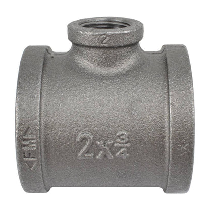 HYDRO MSATER NPT Thread Black Fittings Reducing Tee Iron Pipe Malleable Fittings - watertech plumbing supply